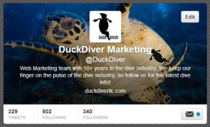 Duck Diver Twitter profile